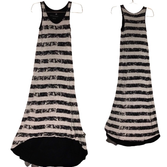 Macy's Dresses & Skirts - Striped Tank Maxi Dress in Black and White